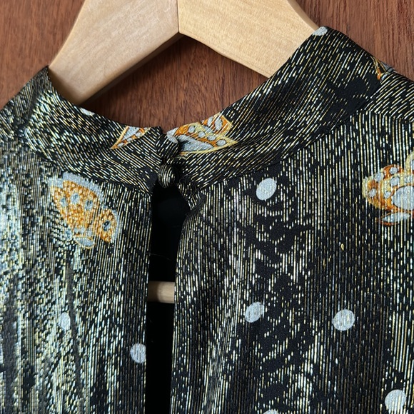 The Kooples Paris silk/metallic dress. Size 3 - I think is the same as a large. - Picture 14 of 16